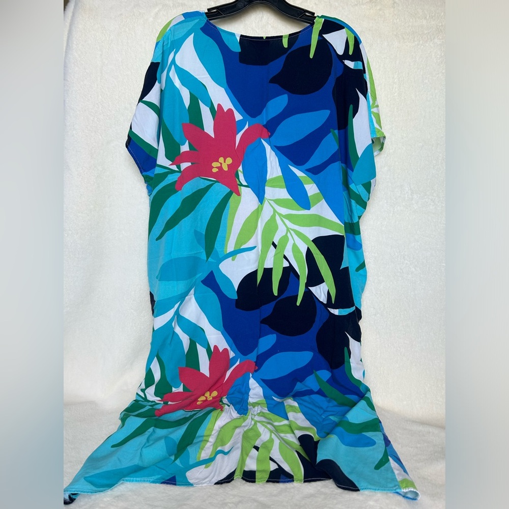 Tommy Bahama Paloma Palms Kaftan Tunic - Picture 8 of 13